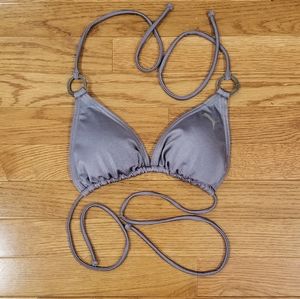 Puma silver triangle string bikini top M